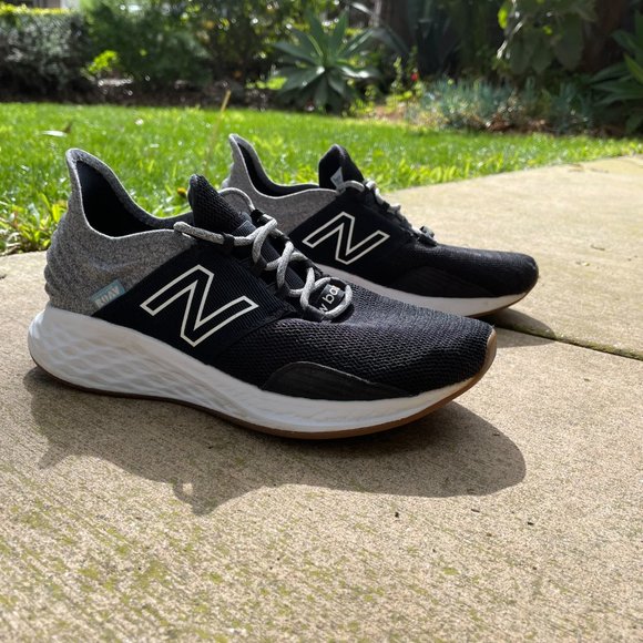 New Balance womens 7.5, men’s/boys 6 Fresh Foam Roav Shoes, Black,